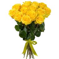 15 yellow roses