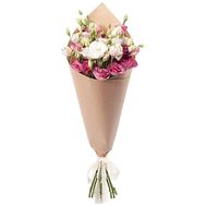 Букет эустом в крафте