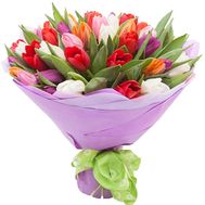 Beautiful bouquet of tulips