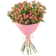 Милий букет рожевих троянд спрей