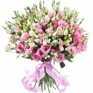 Шикарный букет из 51 эустомы