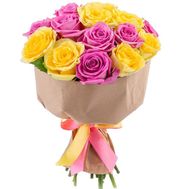 Bright yellow-pink bouquet
