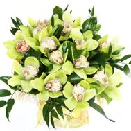 Bouquet of 13 orchids