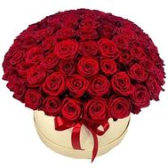 101 red rose in a box