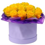 Beautiful box of yellow roses