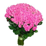 VIP букет із 151 рожевої троянди