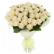 A bouquet of 51 white roses