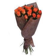Bouquet of 19 orange roses
