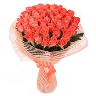Bouquet of 65 orange roses