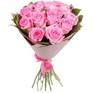 Bouquet of 15 pink roses