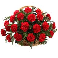 Корзина из 45 гвоздик