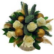 Букет із 11 троянд і прикрас