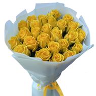 Bouquet of 23 yellow roses