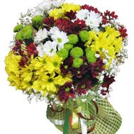 Bouquet of 17 chrysanthemums