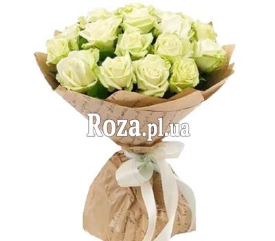 25 білих троянд в Крафт 25 білих троянд в Крафт