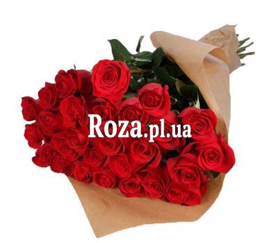 25 червоних імпортних троянд 25 червоних імпортних троянд
