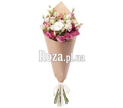 Букет эустом в крафте Букет эустом в крафте