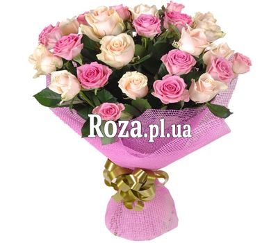 Букет троянд в ніжних тонах Букет троянд в ніжних тонах