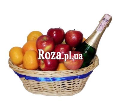 Fruit and champagne basket Fruit and champagne basket