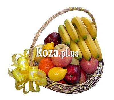 Невеликий подарунковий кошик фруктів Невеликий подарунковий кошик фруктів