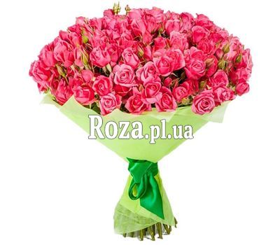 Рожеві кущові троянди в букеті Рожеві кущові троянди в букеті