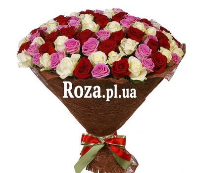 Шикарний букет із 101 троянди Шикарний букет із 101 троянди