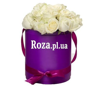 25 white roses in a hat box 25 white roses in a hat box