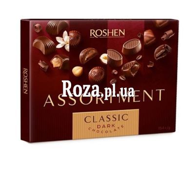 Цукерки Асорті Рошен чорний шоколад Цукерки Асорті Рошен чорний шоколад