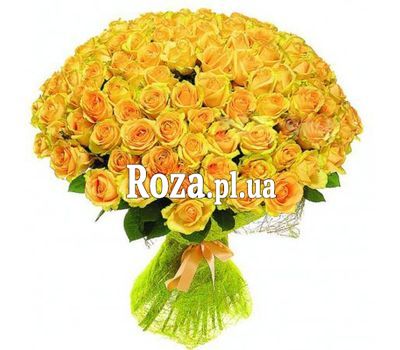 VIP букет 101 жовта троянди VIP букет 101 жовта троянди