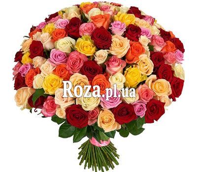 VIP букет 151 різнокольорова троянда VIP букет 151 різнокольорова троянда