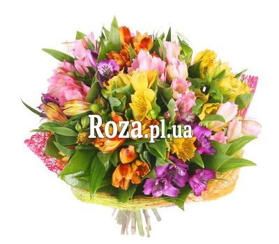 Букет із 15 альстромерій