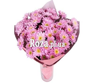 Букет із 13 рожевих хризантем