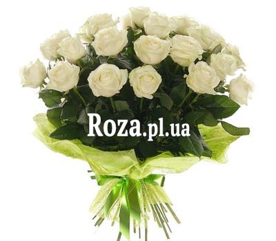 Bouquet of 21 white roses