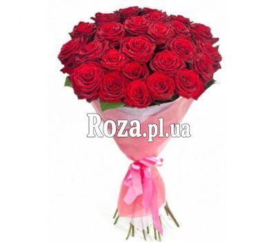 Букет із 25 червоних троянд Букет із 25 червоних троянд