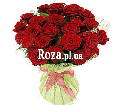 Букет із 25 червоних троянд Букет із 25 червоних троянд