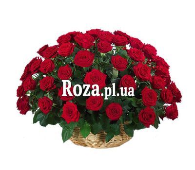 Корзина из 51 розы Корзина из 51 розы