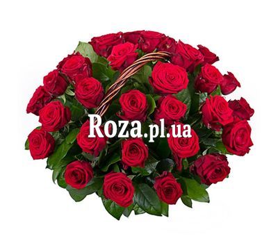 Корзина из 35 красных роз Корзина из 35 красных роз